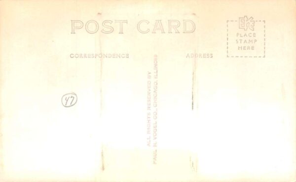 Crow Point Indiana First Christian Church Real Photo Vintage Postcard AA83655 - Image 2