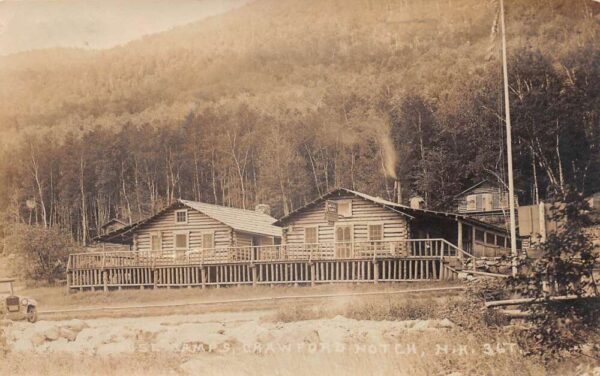 Crawford Nortch New Hampshire Willey Camps Restaurant Real Photo PC AA83674