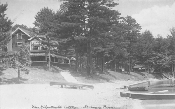 Gilsum New Hampshire Mrs Kilpatricks Cottage Pond Beach Real Photo PC AA83681