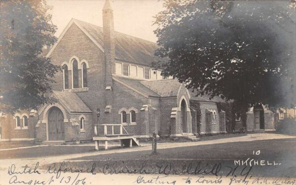 Wallkill New York Dutch Reformed Church Real Photo Vintage Postcard AA83685