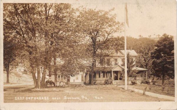 Sunbury Pennsylvania IOOF Orphanage Real Photo Vintage Postcard AA83691