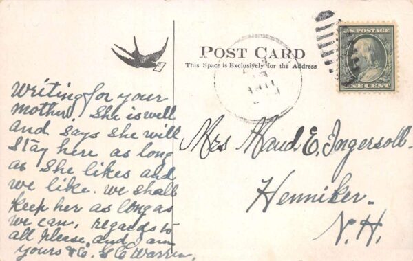 New Boston New Hampshire The Tavern Vintage Postcard AA83706 - Image 2