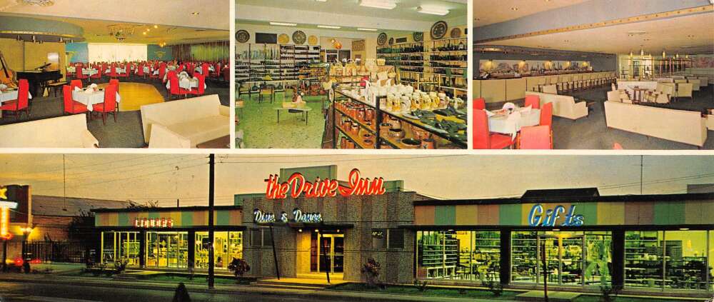 Matamoros Mexico The Drive Inn Restaurant Gift Shop Extra Wide PC AA83725