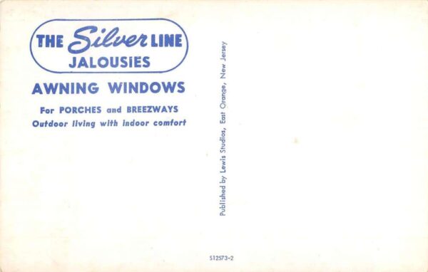 New Jersey Silver Line Jalousis Awning Windows Home Improvement Ad PC AA83726 - Image 2