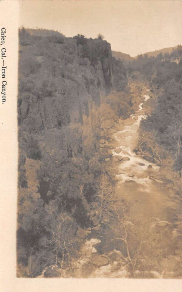 Chico California Iron Canyon Scenic View Real Photo Postcard AA83774