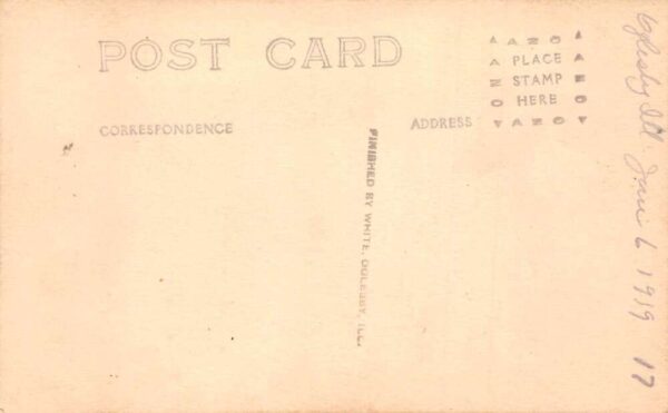 Oglesby Illinois Family on Steps Real Photo Vintage Postcard AA83782 - Image 2