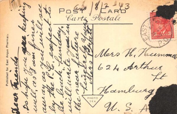 East Angus Quebec Canada Pulp and Paper Mill Vintage Postcard AA83800 - Image 2