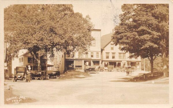Union Maine Street Scene Real Photo Vintage Postcard AA84012