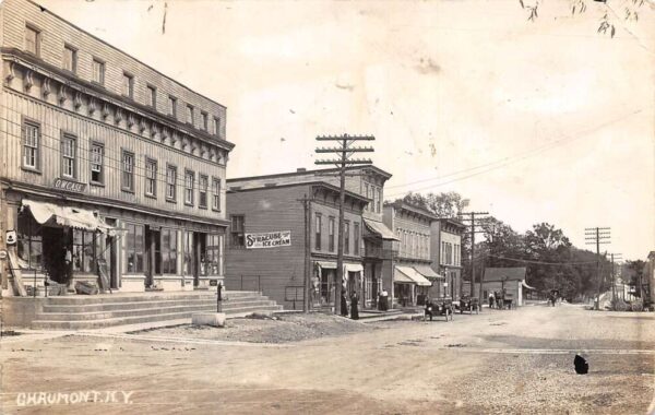 Chaumont New York Business District Street Scene Vintage Postcard AA84020