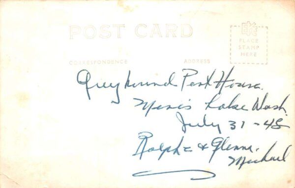 Moses Lake Washington Greyhound Bus Terminal Real Photo Vintage Postcard AA84052 - Image 2
