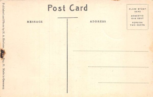 Put in Bay Ohio Sunrise on the Bay Victory Monument Vintage Postcard AA84080 - Image 2