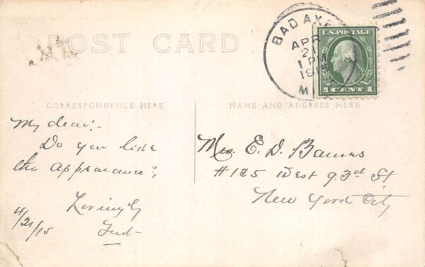 Bad Axe Michigan Sand Beach Avenue Meat Market Butcher Real Photo PC AA84244 - Image 2