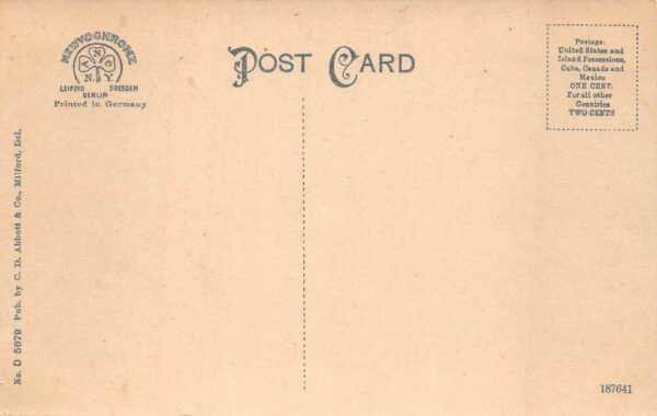 Milford Delaware Silver Lake Canoeing Scenic View Postcard AA84265 - Image 2
