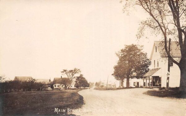 Bradford Center Maine Main Street Real Photo Vintage Postcard AA84269
