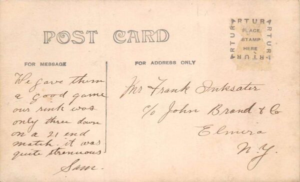 Catharine New York British Bowlers Lawn Bowling Real Photo Postcard AA84278 - Image 2