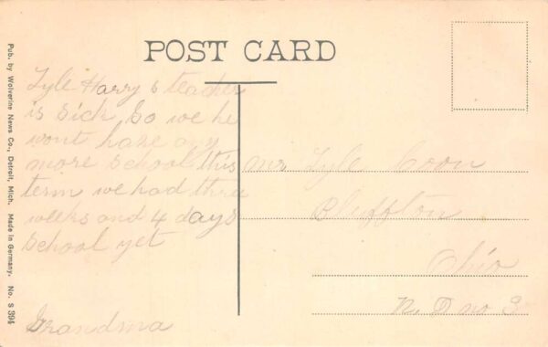 Midland Michigan Pere Marquette Depot Train Station Vintage Postcard AA84284 - Image 2