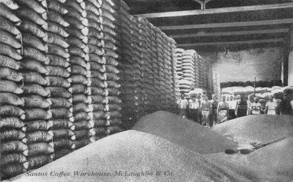 McLaughlin Santos Coffee Warehouse Interior Ohio Postal Used Postcard AA84291