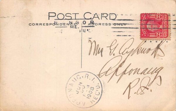 Bangor Maine Hampden Narrows Birds Eye View Real Photo Postcard AA84325 - Image 2
