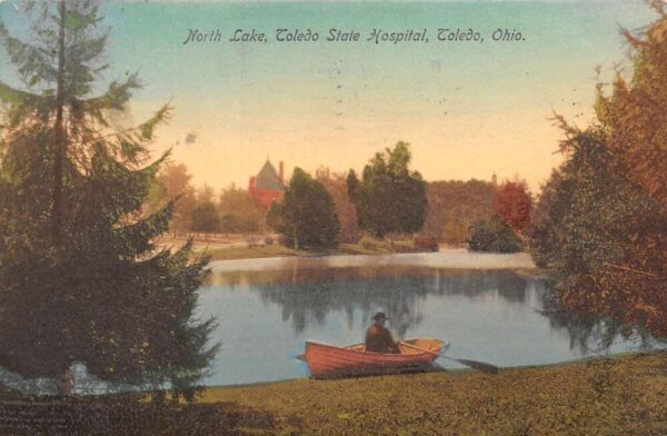 Toledo Ohio North Lake, Toledo State Hospital, Vintage Postcard U18415