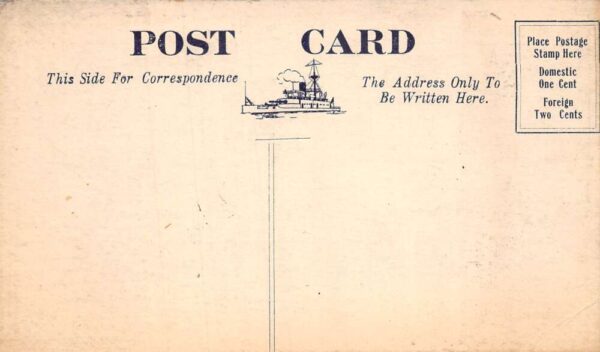 USS South Carolina Focsle Ship Log December 1911 Military Navy Postcard AA75840 - Image 2