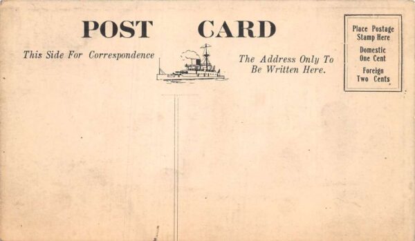 USS South Carolina Focsle Ship Log August 23 1911 Military Navy PC AA75849 - Image 2