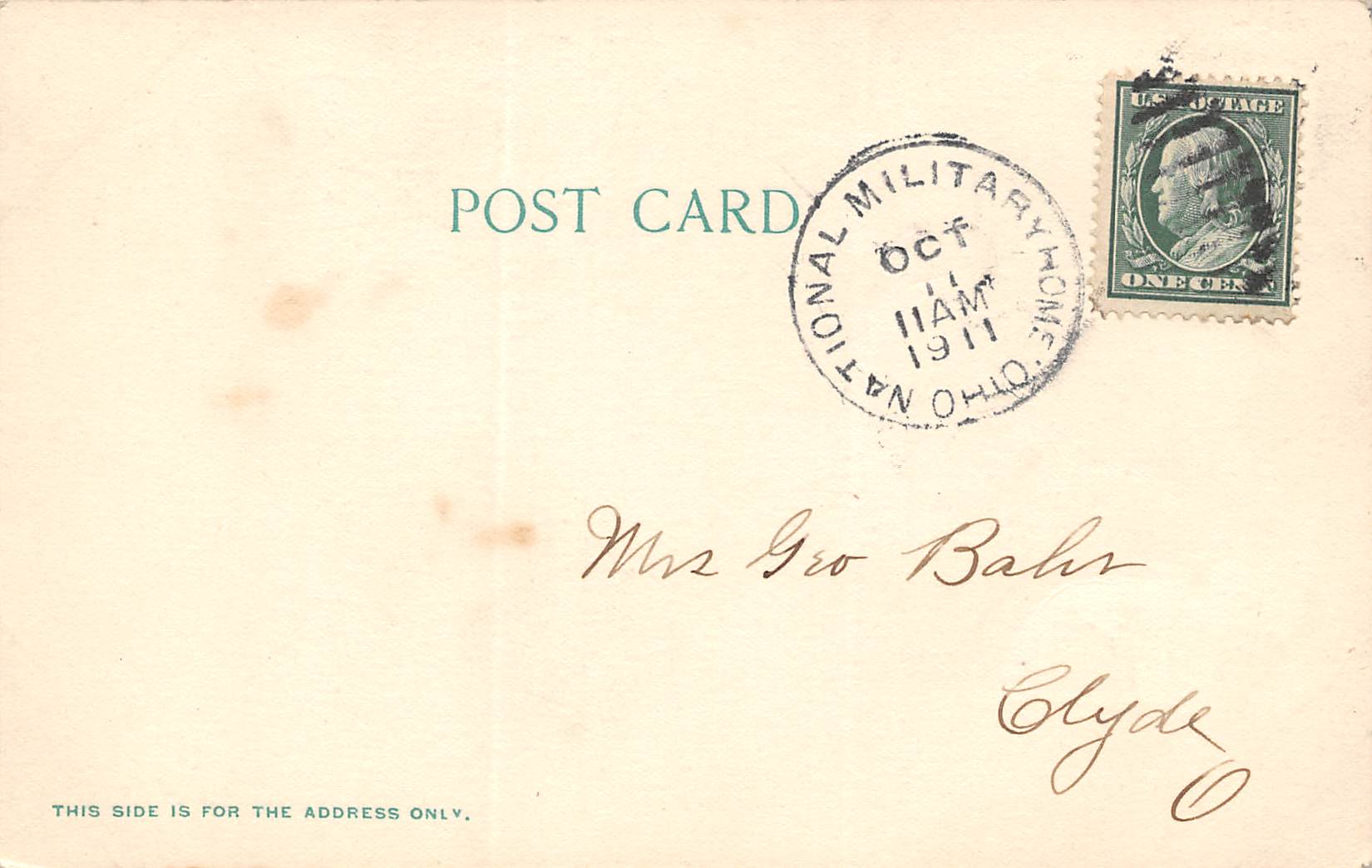 Dayton Ohio Soldiers' Home, Undivided Back Vintage Postcard U14310 - Image 2