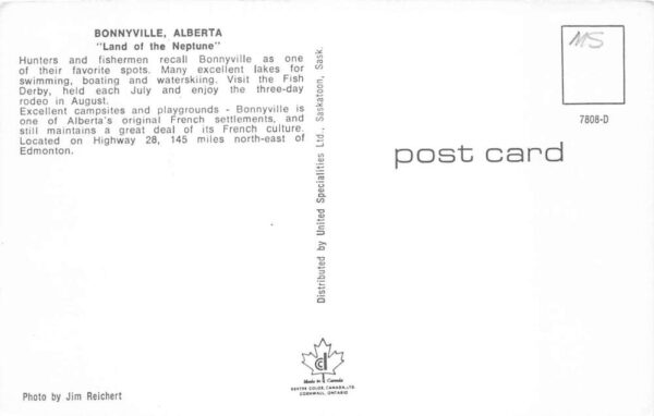Bonnyville Alaska Birds Eye View Vintage Postcard AA75984 - Image 2