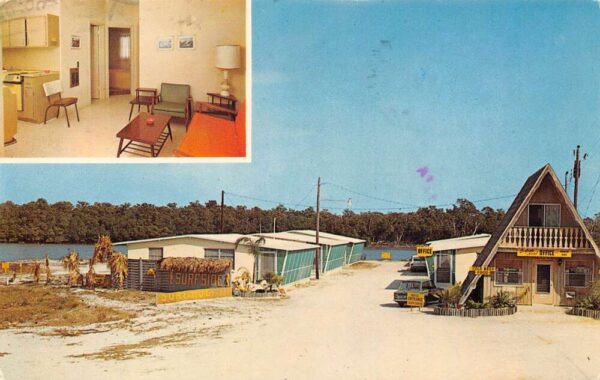 Bonita Springs Florida Surfside Motel, Multi-View Chrome Vintage Postcard U14459