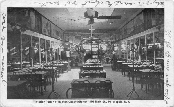 Poughkeepsie New York Boston Candy Kitchen, Interior Parlor, Undivided PC U14532