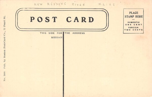 New Meadows River Maine "The Deuce Of Spades", Malago Island, Vintage PC U14811 - Image 2