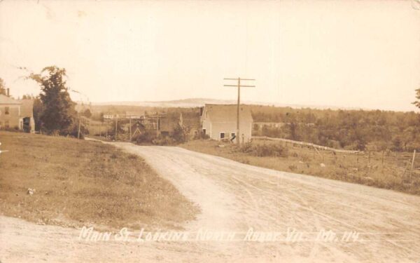 Abbot Village Maine Main Street Looking North Real Photo Postcard AA76777