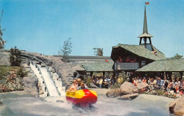 Anaheim California Disneyland, Bobsled, Chrome, Vintage Postcard U15042
