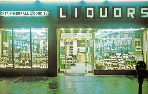 New York City New York Acker, Merrall, & Condit Liquor Store, Non PC Back,PC U15086
