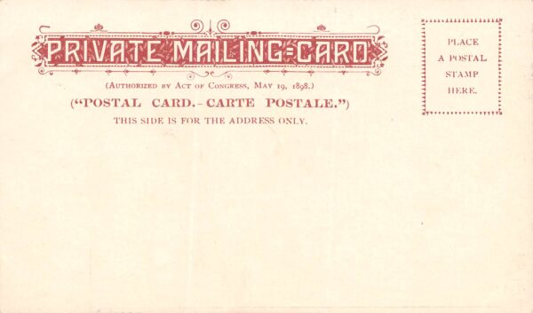 Morningside Heights New York Columbia College Library, Private Mailing Card,U15094 - Image 2