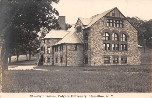 Hamilton New York Colgate University Gym Real Photo Postcard AA76889