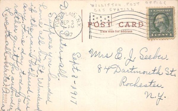 Nelliston Fort Plain New York The Elms Post Office Street Scene Postcard AA76893 - Image 2