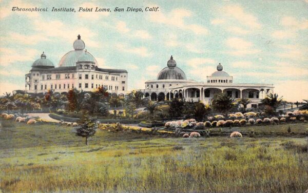 San Diego California Point Loma Theosophical Institute Vintage Postcard AA76902