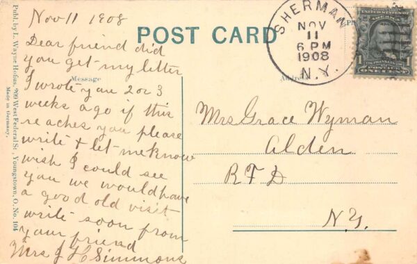 Barcelona Bay New York The Fisheries Scenic View Vintage Postcard AA76919 - Image 2