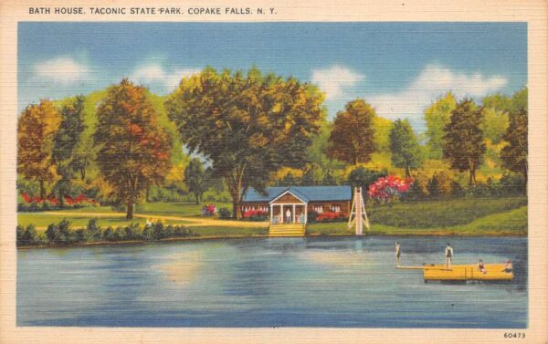 Copake Falls New York Taconic State Park Bath House Vintage Postcard AA76926