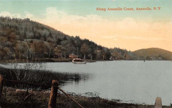 Annsville New York Along Annsville Creek Vintage Postcard AA76941