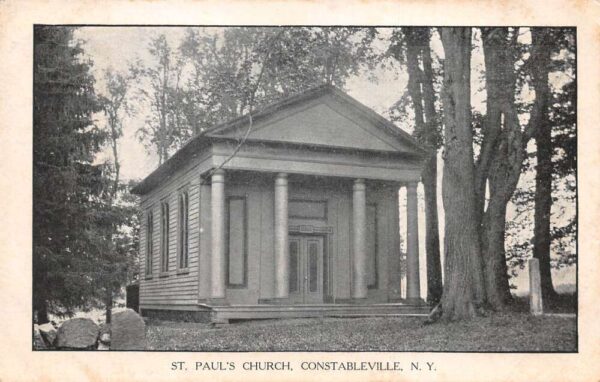Constableville New York St Paul's Church Vintage Postcard AA76947