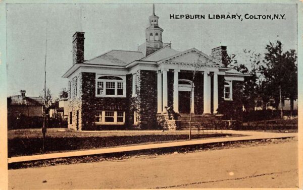 Colton New York Hepburn Library Vintage Postcard AA76948