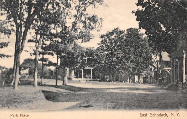 East Schodack New York Park Place Vintage Postcard AA76954