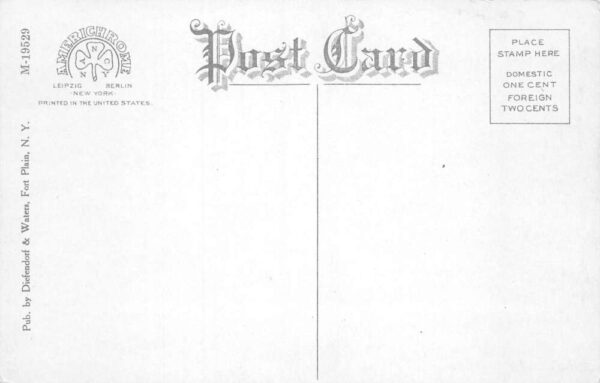 Fort Plain New York Baptist Church Main Street Vintage Postcard AA76957 - Image 2
