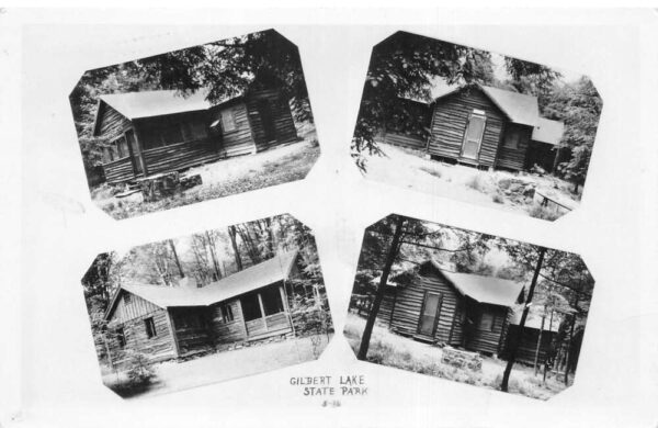 Laurens New York Gilbert Lake State Park Cabins Real Photo Postcard AA76959