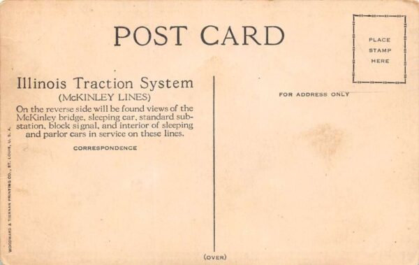 St. Louis Missouri Illinois Traction System, Multi-View Lithograph PC U15213 - Image 2