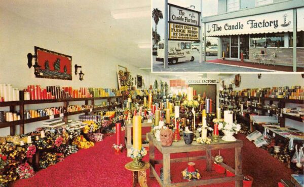 Madeira Beach Florida The Candle Factory, Multi-View Chrome Vintage PC U15220
