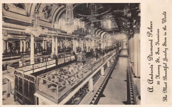 San Francisco California Andrews Diamond Palace Jewelry Real Photo PC AA77152