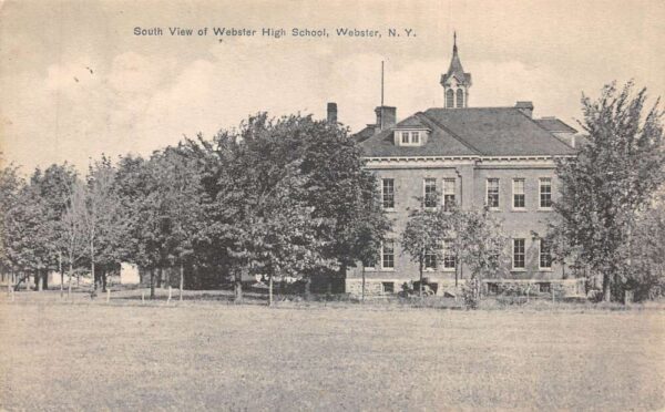 Webster New York High School South View Vintage Postcard AA77252