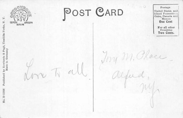 Unadilla Forks New York Myrtle Bank Studio Vintage Postcard AA77257 - Image 2